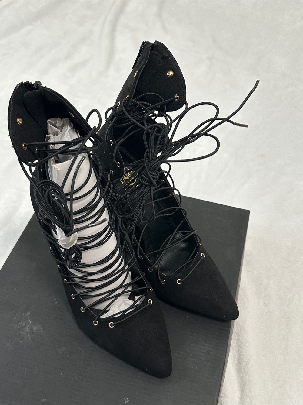 🎲 NWT Miss L by Liliana Electric Strappy Stiletto Heels